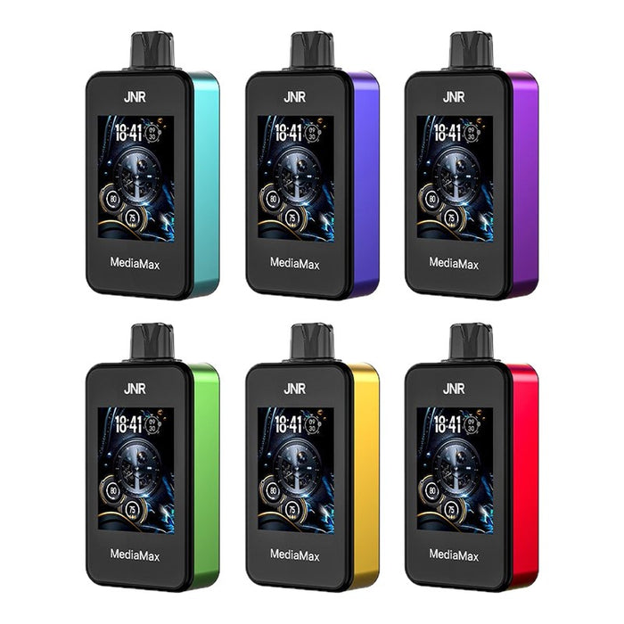 JNR MediaMax 40000 – Premium disposable vape with an impressive 40,000 puff capacity for vapers.
