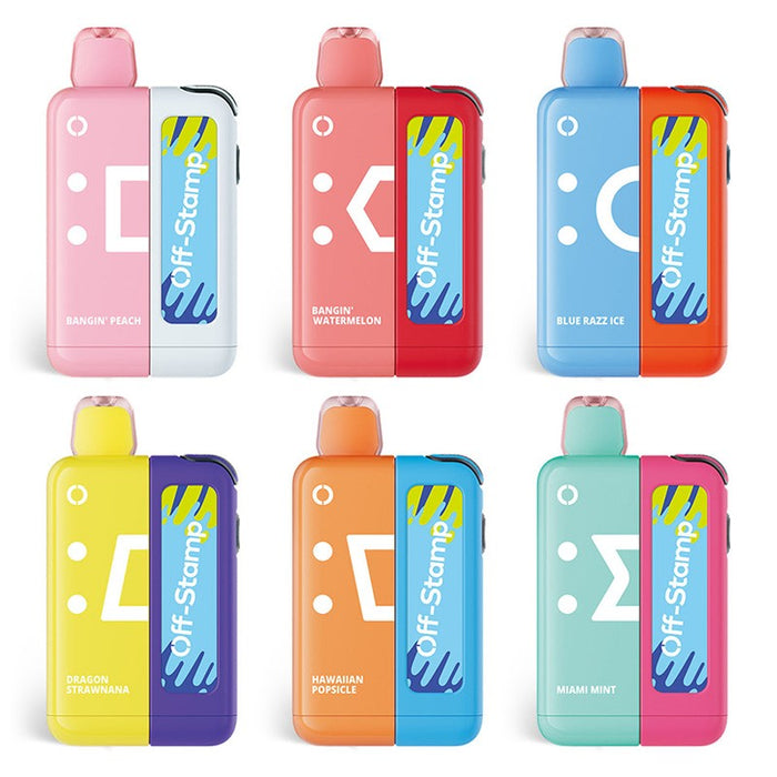 Off Stamp X Cube 25K Disposable Vape – 18ml capacity, long-lasting power at MistVapor Online Vape Shop.