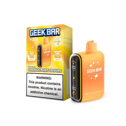 High puff 15000 puff disposable vape with 16ml e-liquid from Geek Bar Pulse Savers Edition