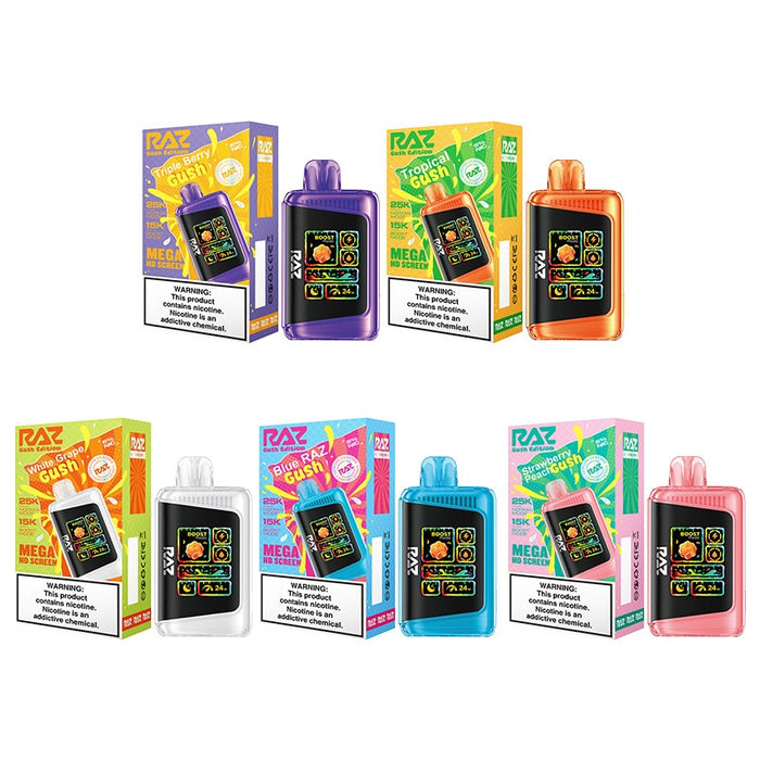RAZ LTX 25000 Gush Edition Disposable Vape - 25,000 Puff Device with Bold Flavors from MistVapor Online Vape Shop.