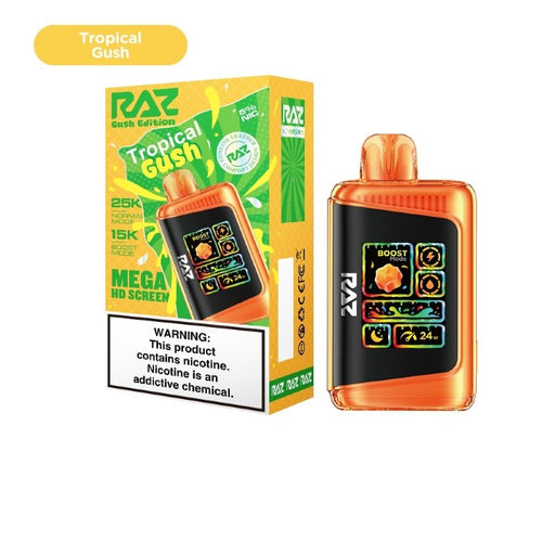 Compact and Stylish RAZ LTX 25000 Gush Edition Vape - Enjoy Smooth Hits and Rich Vapor at MistVapor Vape Store.