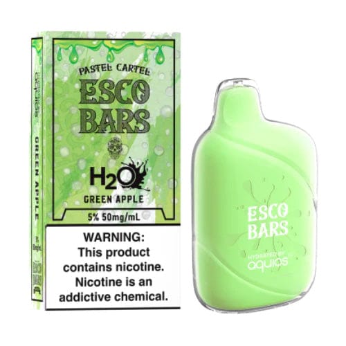 Esco Bars H2O 6000 Puff Disposable Rechargeable Vape 5%-Disposable Vape-ESCOBARS-Green Apple-MISTVAPOR