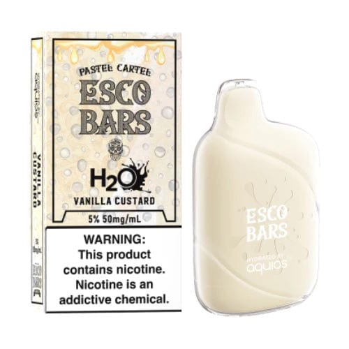 Esco Bars H2O 6000 Puff Disposable Rechargeable Vape 5%-Disposable Vape-ESCOBARS-Vanilla Custard-MISTVAPOR