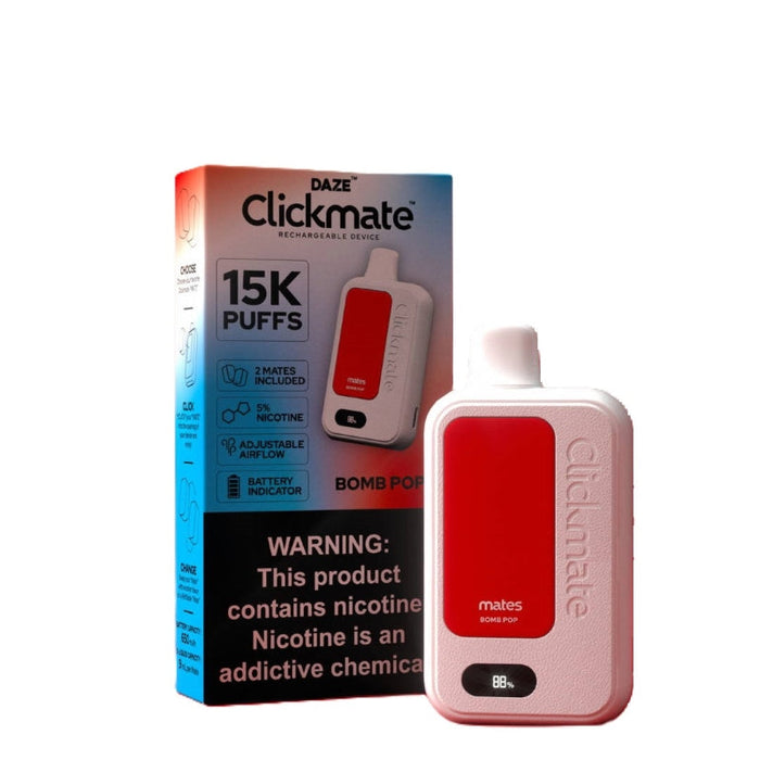 7 Daze Clickmate 15000 Puffs Disposable Vape Kit 18ml