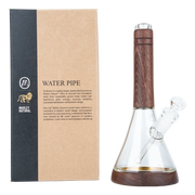 Elevate your collection with the Marley Natural Water Pipe from Vivant. Perfectly marrying form and function, this borosilicate glass and black walnut piece offers a smooth, sophisticated experience.