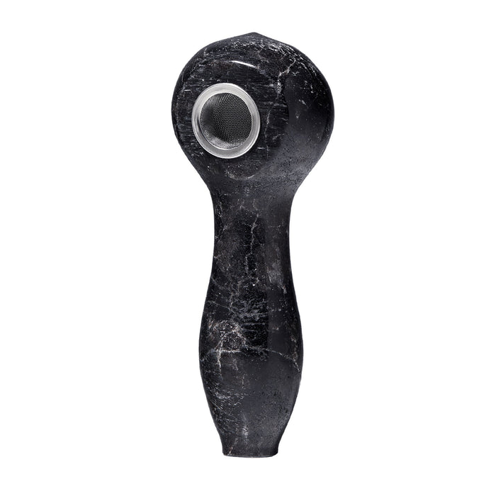 A close-up image of the Astral Gemstone Spoon Pipe, showcasing its vibrant gemstone design and ergonomic spoon shape, perfect for herb lovers seeking style and functionality.