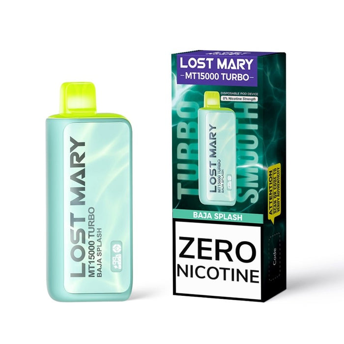 Lost Mary MT15000 Turbo Zero Nicotine Disposable Vape 16ml 0%