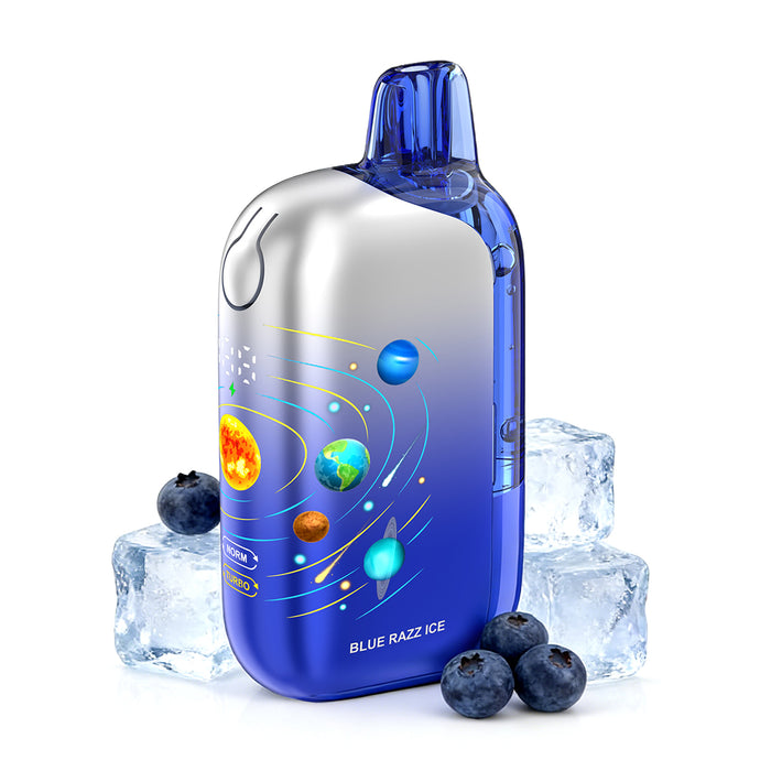 Premium Remit Solar 50K vape featuring transparent e-liquid pod and fast USB-C charging for daily vaping.