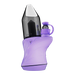 Portable electric dab rig: sleek ergonomic silhouette, grippy silicone exterior, and signature angular glass top for water-cooled vapor.