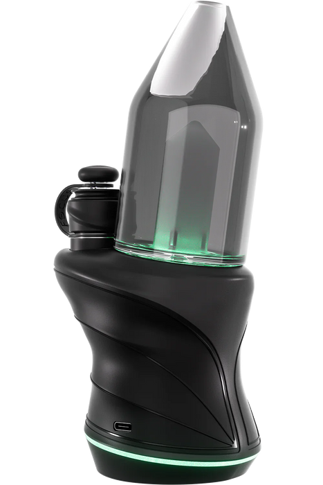 Portable e-rig dab vaporizer with Bluetooth and control stick for airflow precision
