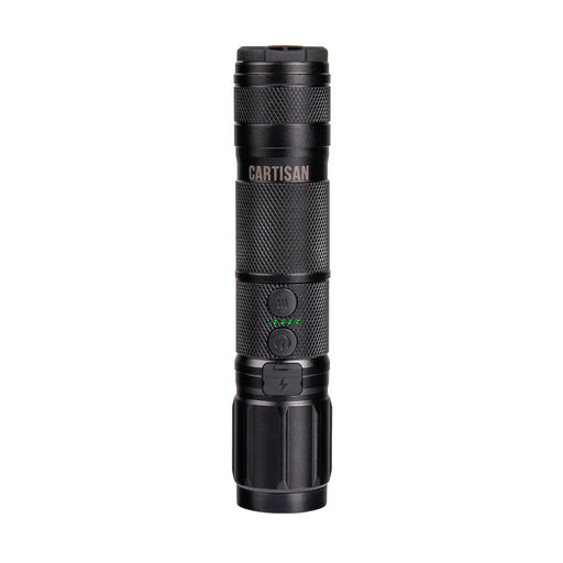 High-Beam 510 vaporizer with built-in LED flashlight, ergonomic knurled body, and silicone mouthpiece for smooth 510 cartridge vaping, available at Vivant Online Vaporizer Shop.
