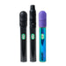 Flex dual-use vaporizer for wax and dry herb with ceramic and stainless steel chambers.