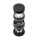DaVinci Dosage Grinder: High-quality aluminum construction, compatible with IQ2 and IQC vaporizers, shreds herbs into Dosage Pods. Versatile, durable, and available at vivant.com