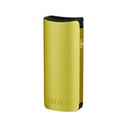 The yellow DaVinci MIQRO vaporizer is a versatile device that allows users to customize their vaping experience with its precision temperature control and interchangeable batteries, all in a compact and portable design in vivant vaporizer online store.