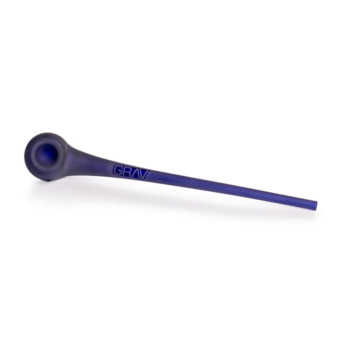 8–10 inch GRAV Gandalf glass hand pipe with matte finish, ergonomic design, and textured grip for portable flower smoking.