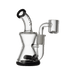 Groove Hourglass Micro Rig at wholesale.greenlane.com – Stylish glass smoking device with black accents. Enjoy the perfect balance of reliability, high quality, and versatility for concentrate and dry herb use.