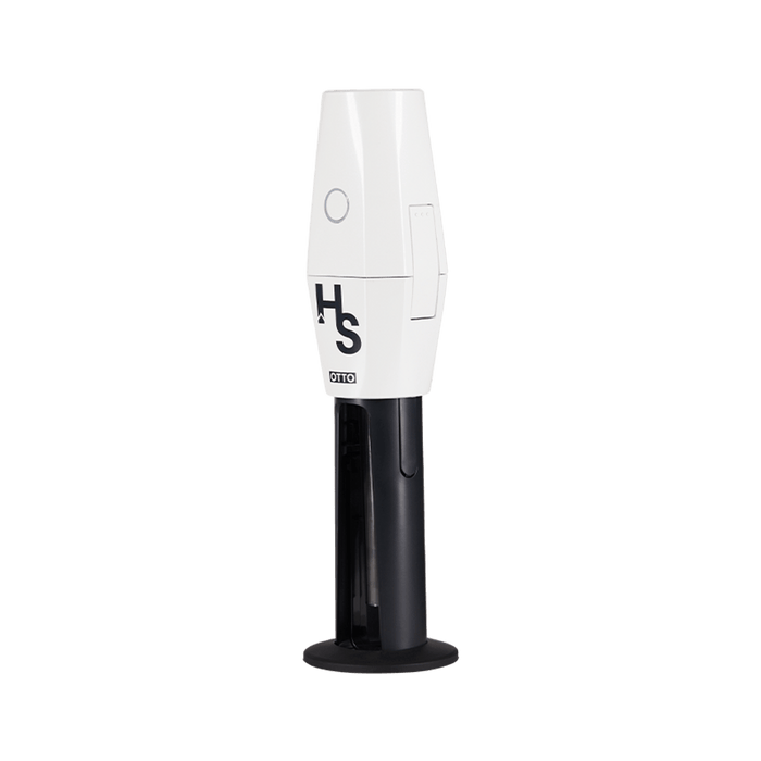 Explore the OTTO Grinder's cutting-edge design at Vivant. This Pearl White gem, featuring AI technology, offers a spill-free funnel and grinds 20-30 cones per charge. Elevate your ritual.