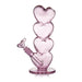 MJ Arsenal Evermore Bong made from thick borosilicate glass with stacked heart design