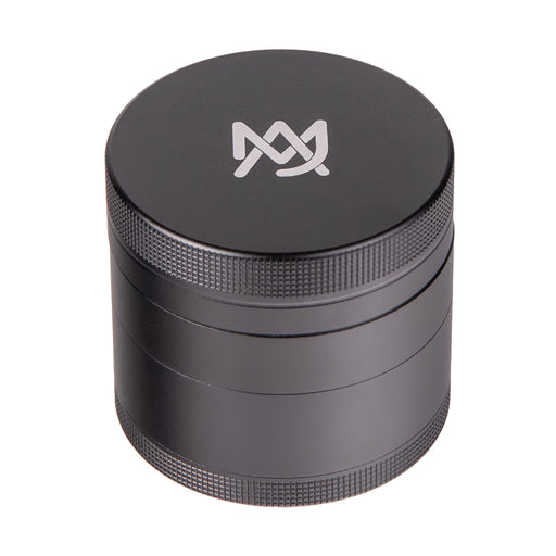 MJ Arsenal 4-piece aluminum herb grinder with 2.2 inch diameter for fine grinding at Vivant Online Vaporizer Shop.