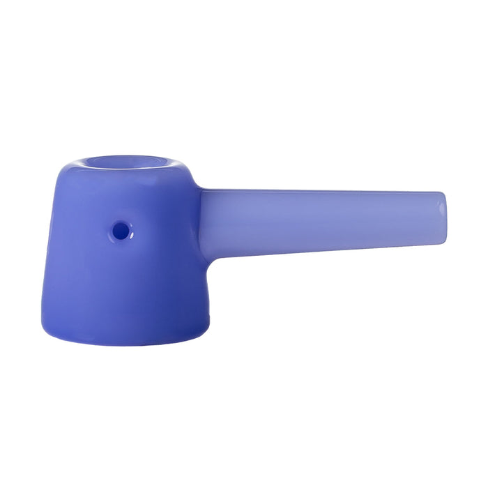 Portable smoking pipe with ergonomic shape for comfortable grip and use