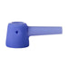 Portable smoking pipe with ergonomic shape for comfortable grip and use