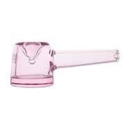 Compact 4in borosilicate glass hand pipe ideal for on-the-go sessions