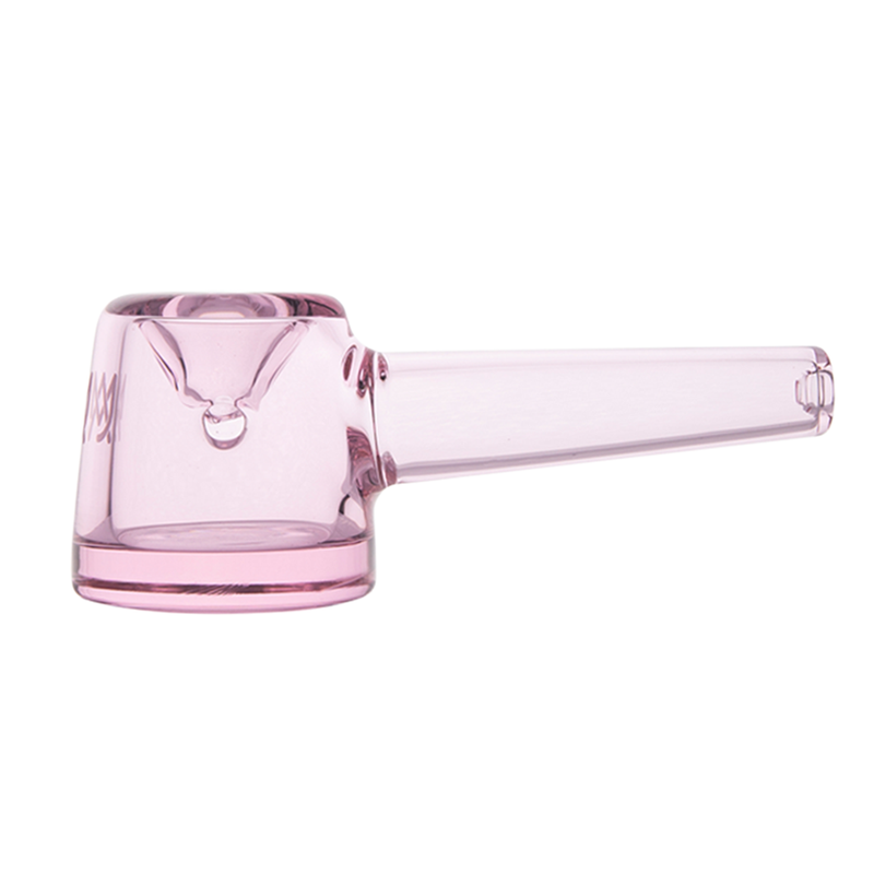 Compact 4in borosilicate glass hand pipe ideal for on-the-go sessions