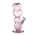 Limited edition borosilicate glass bong featuring heart-themed Valentine’s Day artwork