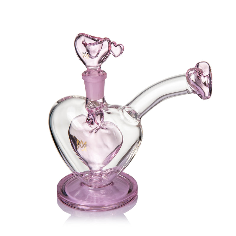 Handmade Sonnet Bubbler by MJ Arsenal featuring artistic Valentine’s Day design