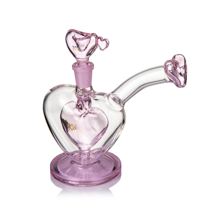Handmade Sonnet Bubbler by MJ Arsenal featuring artistic Valentine’s Day design
