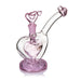 Portable glass bubbler delivering smooth pulls with durable borosilicate construction