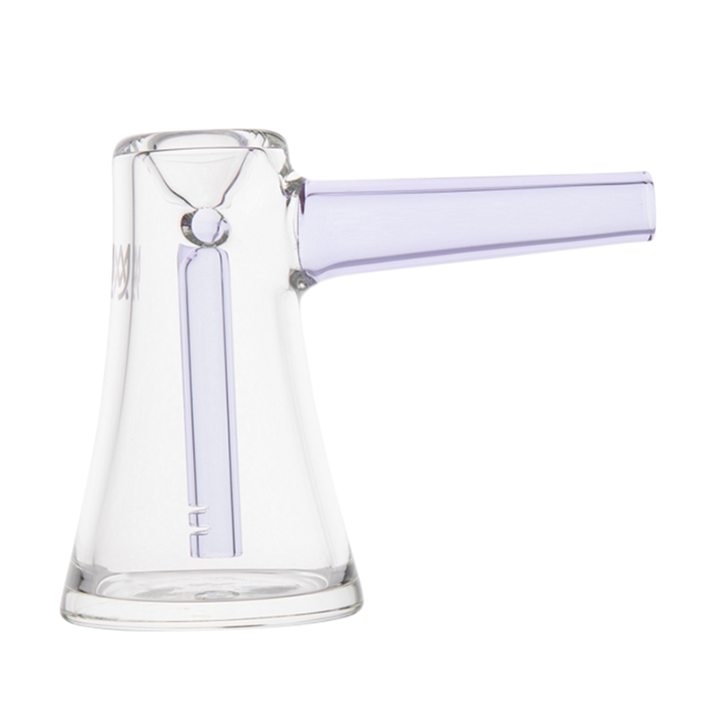 Portable smoking bubbler with ergonomic design for effortless handling
