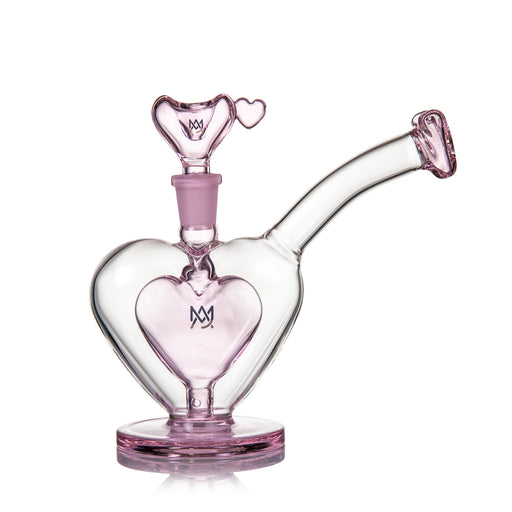 MJ Arsenal Sonnet Bubbler made from thick borosilicate glass with heart design