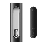 Retail-ready PAX Flow dry herb vape in sleek minimalist packaging.