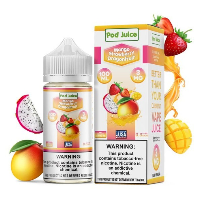 Pod Juice Mango Strawberry Dragonfruit E-juice 100ml