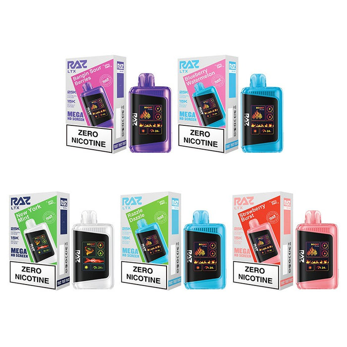 RAZ LTX 25K Nicotine Free Disposable Vape 16ml 0%