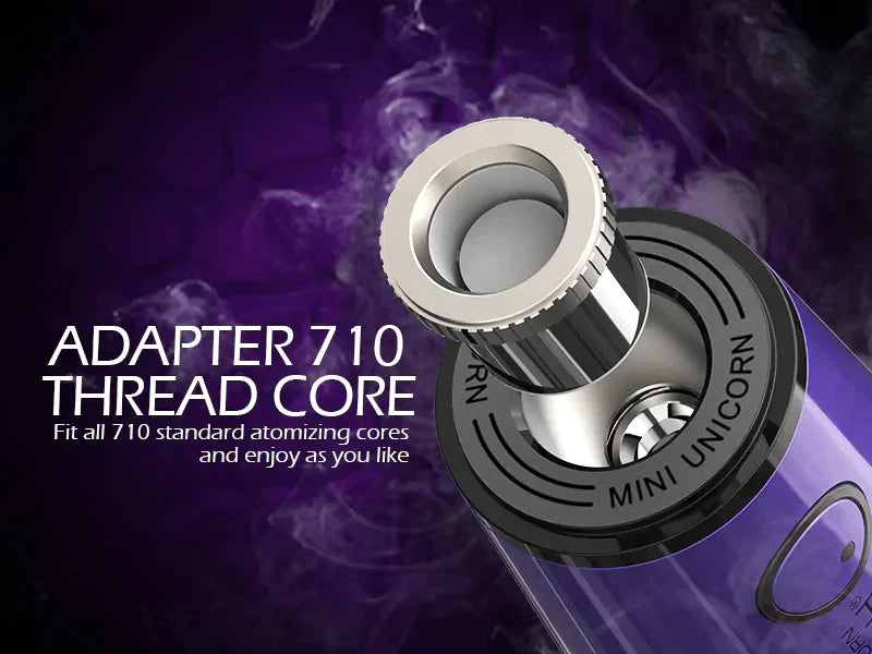 Lookah Unicorn Mini Electric Dab Rig Concentrate Vaporizer - Purple