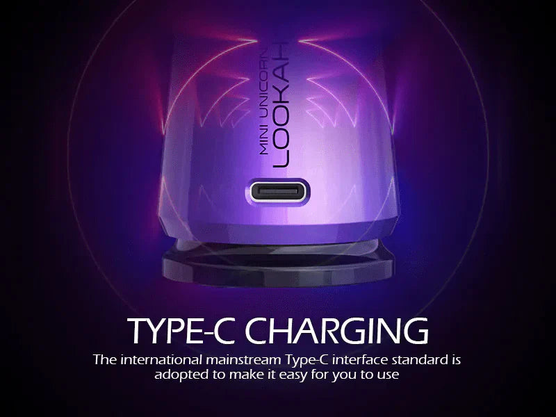 Lookah Unicorn Mini Electric Dab Rig Concentrate Vaporizer - Purple