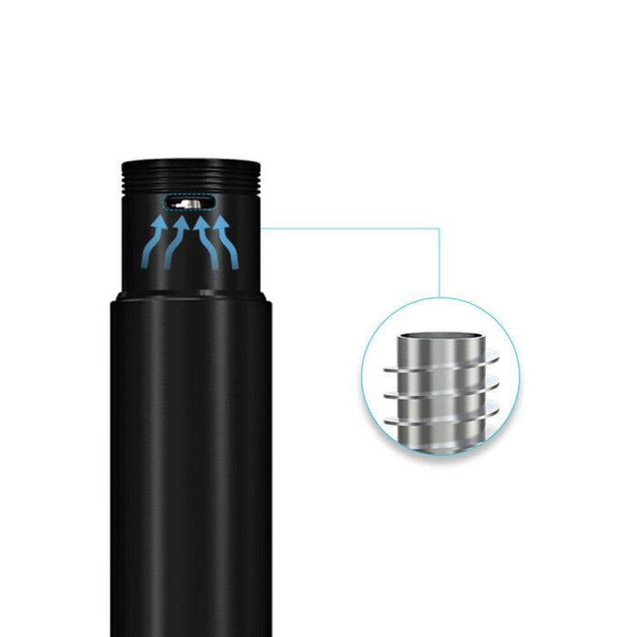 Ceramic Heating Chamber that Utilizes a Helical Air Path Channel to Provide Both Convention and Condutcion Heating
