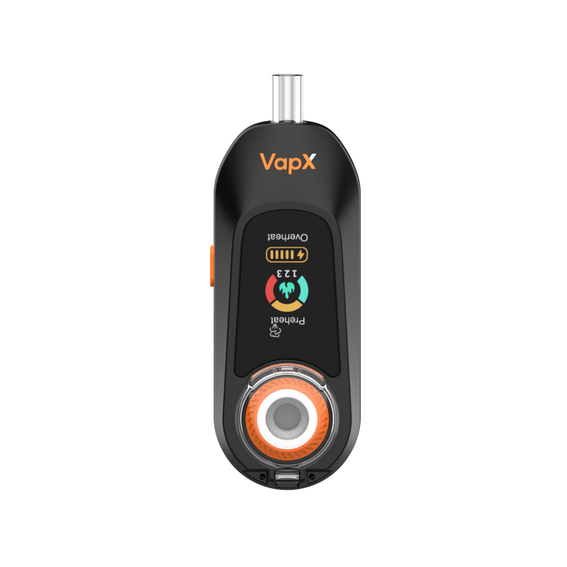 Magic Bean vape device featuring lead-free glass mouthpiece and easy cleaning system