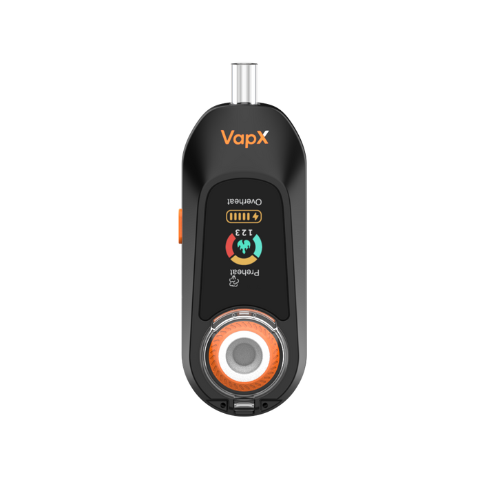 Magic Bean vape device featuring lead-free glass mouthpiece and easy cleaning system