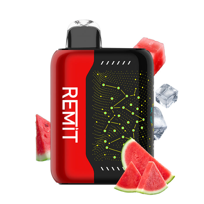 REMIT Rechargeable Disposable Vape Showing Battery Level and Puff Count