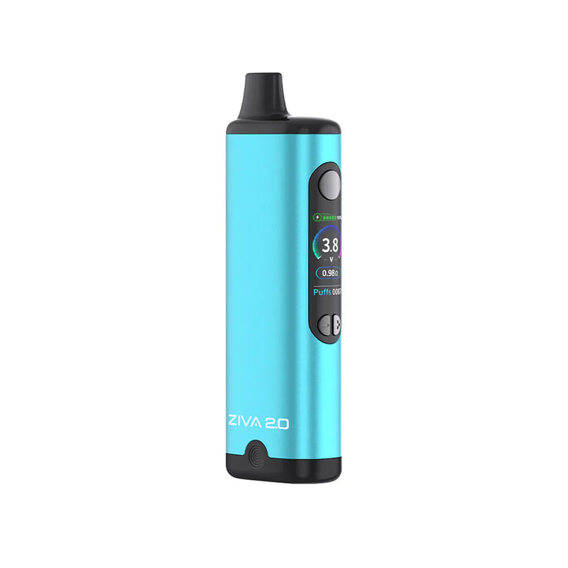 Purple gradient Yocan Ziva 2.0 smart vape mod with precision 1.8V to 4.2V temperature control.