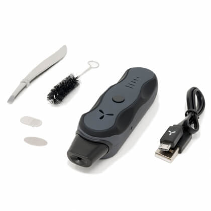 Enjoy smooth and flavorful hits on-the-go with the AirVape XS Go. This portable dry herb vaporizer has a lightweight design, precise temperature control, and a glass mouthpiece for a premium vaping experience in vivant online vaporizer us store.