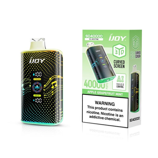 40,000 puffs iJoy Bar SD40000 Disposable Vape featuring AI voice control for an enhanced vaping experience.