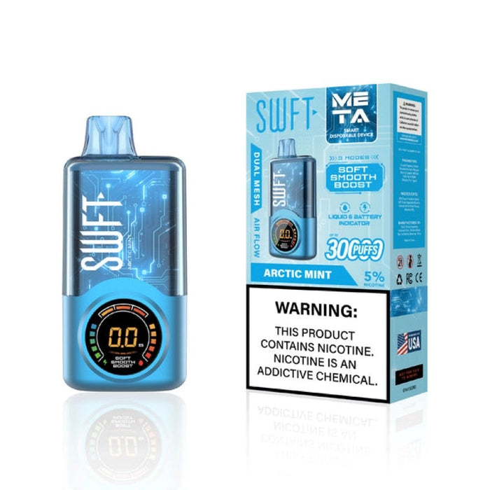 SWFT Meta 30K Disposable Vape with adjustable airflow feature for tailored hits.