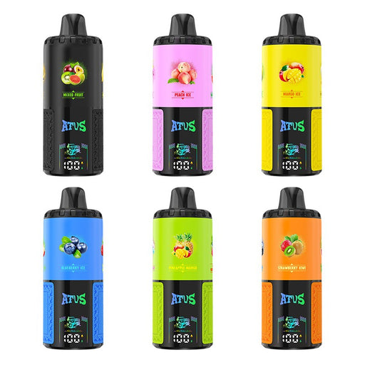 ATVS 60K 4-in-1 disposable vape with 36ml pre-filled e-juice, rechargeable 650mAh battery at MistVapor Online Vape Shop.