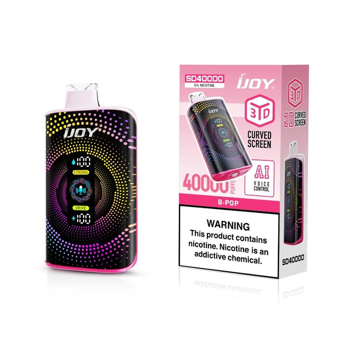 Premium iJoy Bar SD40000 AI Disposable Vape with 15ml e-juice capacity, now at MistVapor.