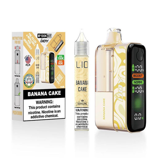 iJOY XP100K vape kit with USB Type-C charging and draw-activated function for portable, on-the-go vaping.
