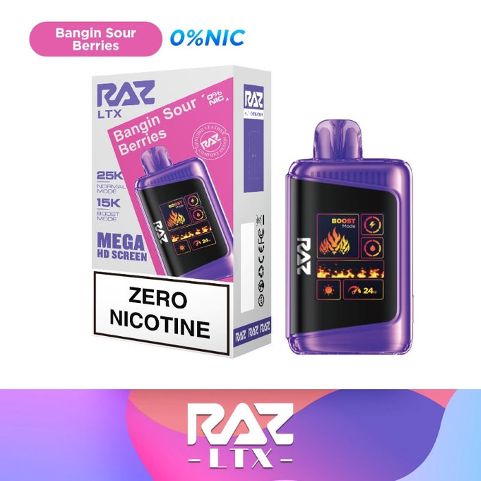 RAZ LTX 25K Nicotine Free Disposable Vape 16ml 0%